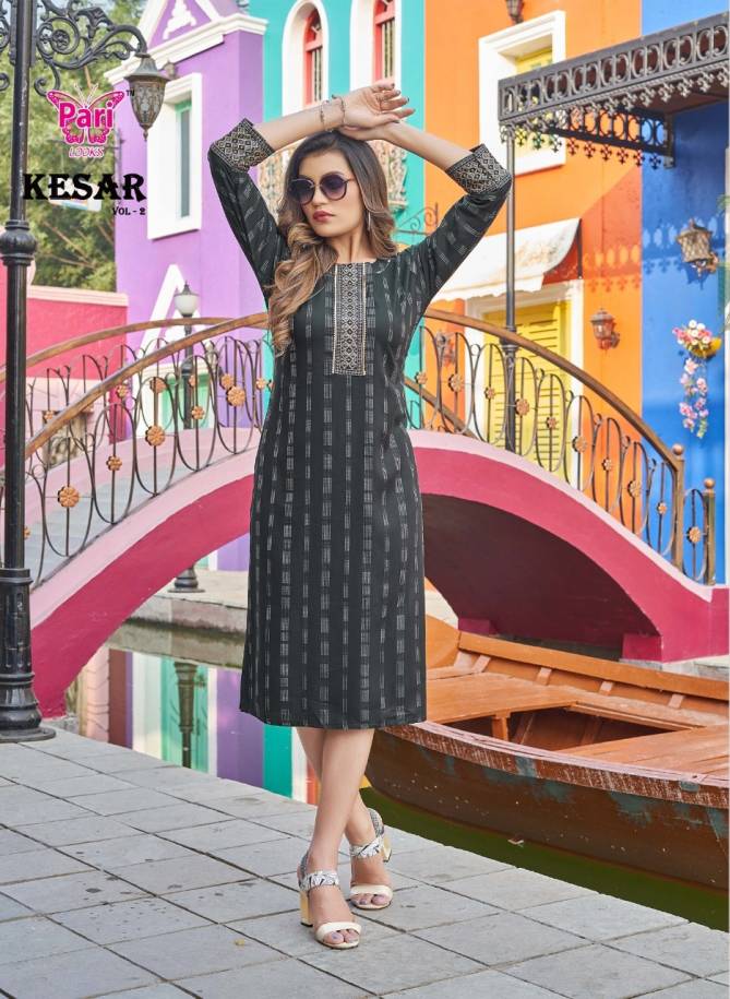 Pari Kesar 2 Fancy Ethnic Wear Wholesale Designer Kurtis